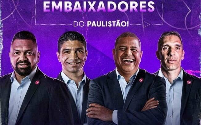 Após Fernando Prass, TNT Sports anuncia Marcelinho Carioca, Renato e Leandro Guerreiro para Paulistão