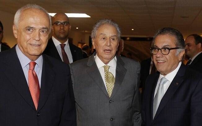 Leco, Juvenal Juvêncio e Carlos Miguel Aidar, todos já presidentes do Tricolor