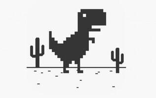 Tem um joguinho de dinossauro escondido no Google Chrome. E agora