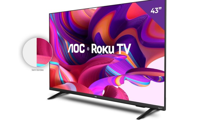 Boa e barata: smart TV de 43" sai por R$ 1.215