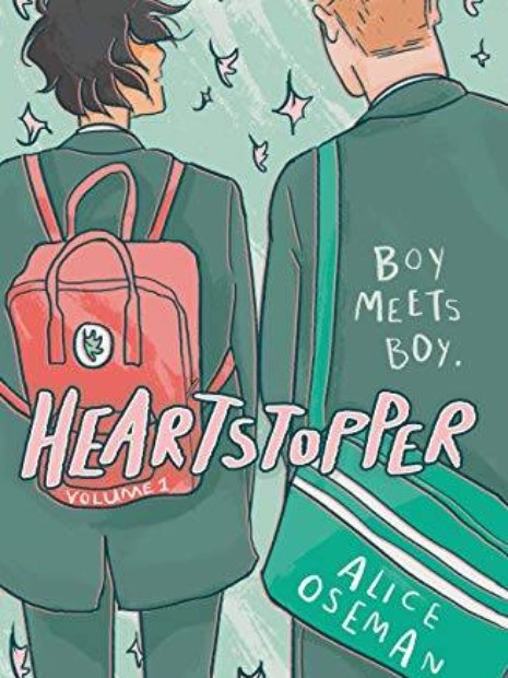 Capa do primeiro volume do romance de Alice Oseman, Heartstopper