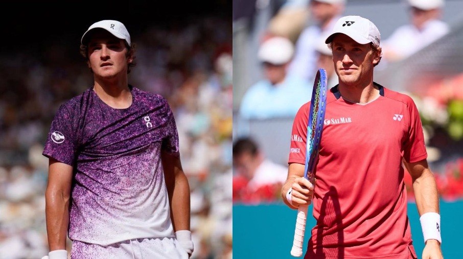 João Fonseca e Casper Rudd se enfrentam em Roland Garros