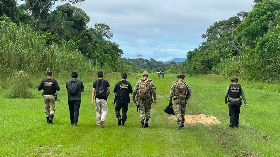 Agentes da PF e servidores estiveram na Terra Yanomami