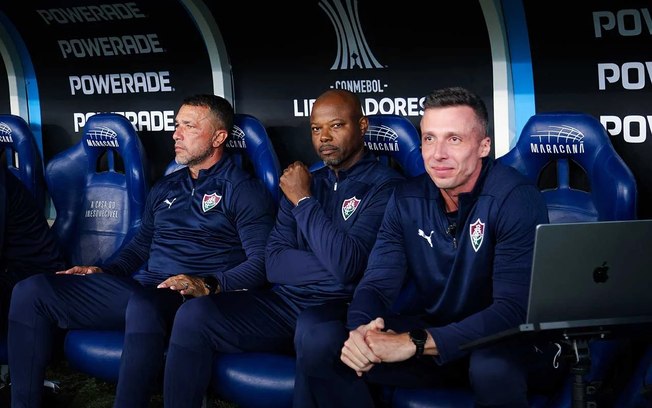 Marcão, técnico do Fluminense, em coletiva no Maracanã após derrota para o Palmeiras