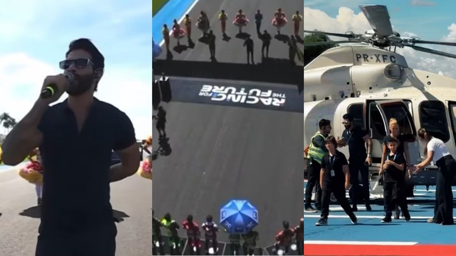 Gusttavo Lima canta Hino no MotoGP