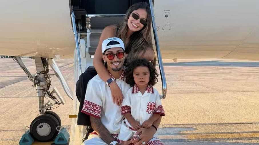 Raphinha com a família 