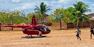Ocupantes de helicóptero são assaltados após pouso de emergência