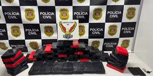 58 tijolos de cocaína avaliados em R$1,8 mi são apreendidos em SP