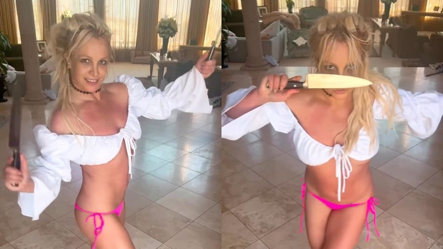 Britney Spears se pronunciou após polêmica de vídeos com facas