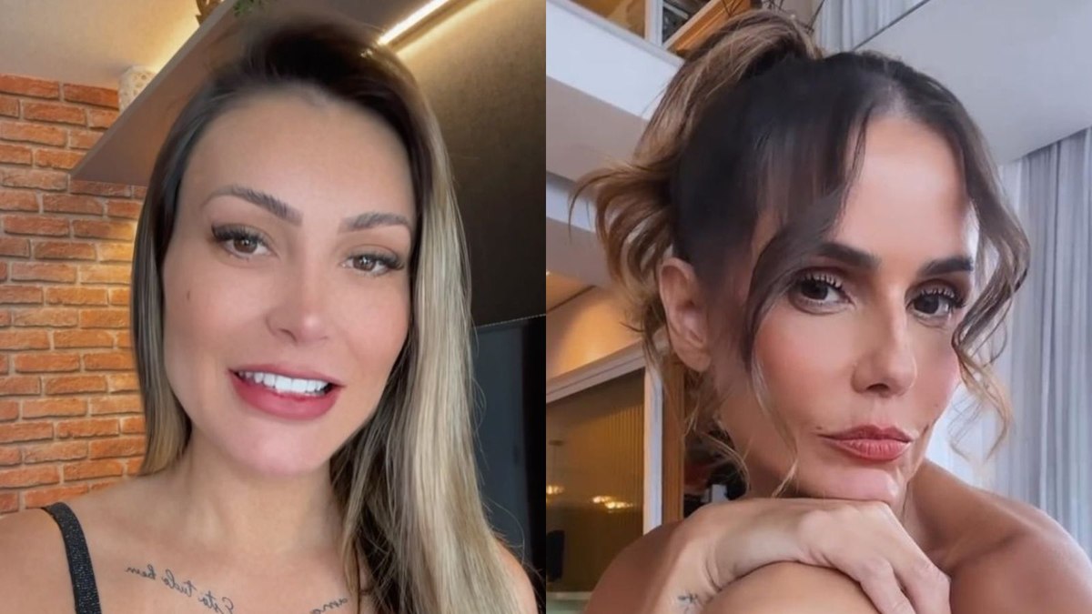 Andressa Urach flertou com Deborah Secco após fim de casamento da atriz