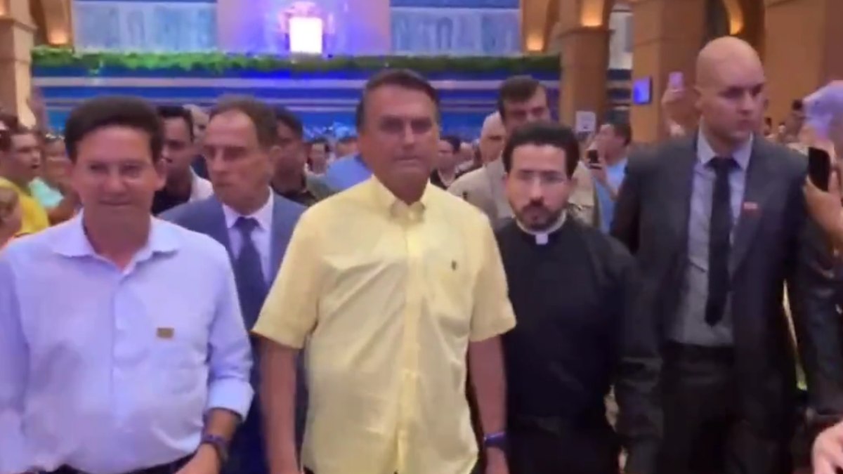 Jair Bolsonaro no Santuário de Aparecida