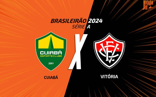 Cuiabá e Vitória se enfrentam pelo Brasileirão – Arte: Jogada10