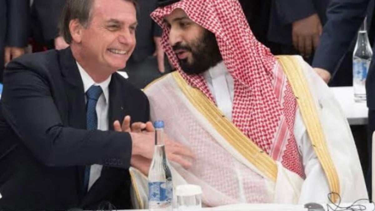 Jair Bolsonaro e príncipe saudita, Mohammad bin Salman