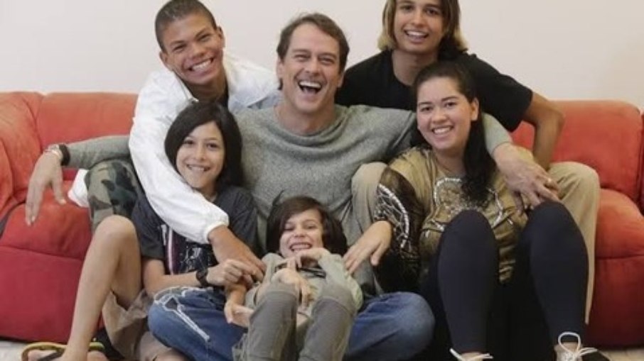 Marcello Antony e os filhos