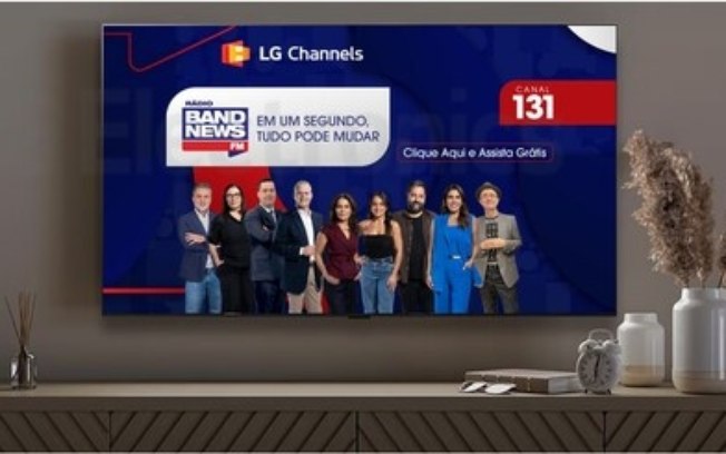 BandNews FM chega ao LG Channels e amplia oferta de jornalismo ao vivo em FAST TV