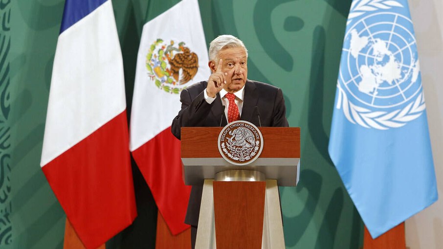 O presidente mexicano Andrés Manuel López Obrador