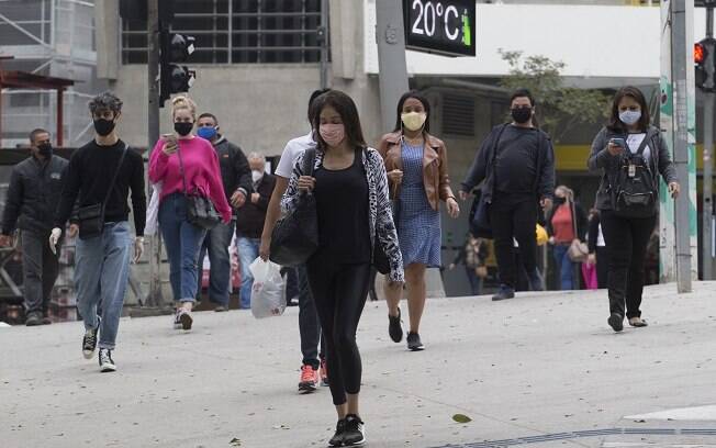 Imagem da cidade de São Paulo durante a pandemia