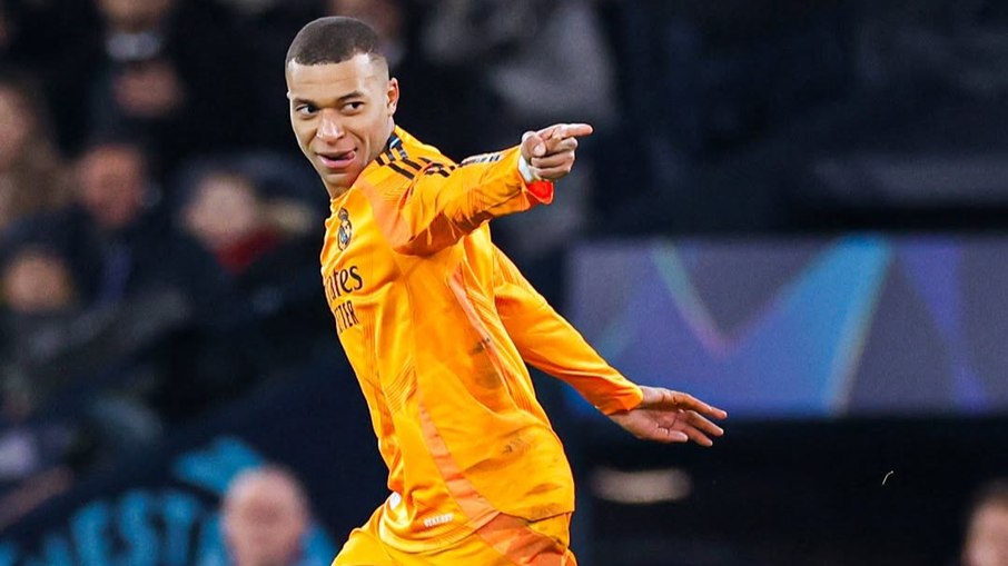 Mbappé marcou no jogo de ida contra o City Mbappé marcou no jogo de ida contra o City