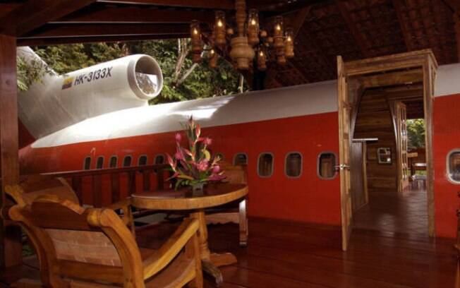 O Hotel Costa Verde tem quartos em um Boeing 727 reprojetado para acomodar os hóspedes no meio da floresta