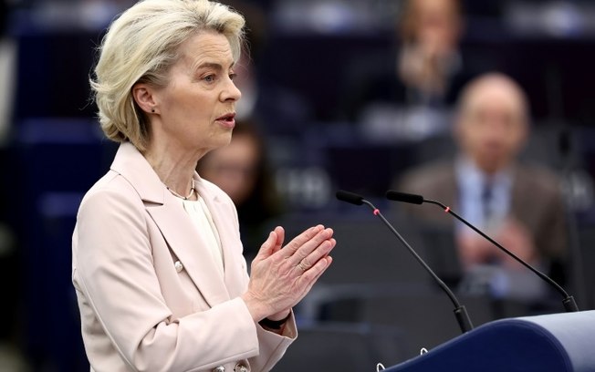 A presidente do Parlamento Europeu, Ursula von der Leyen