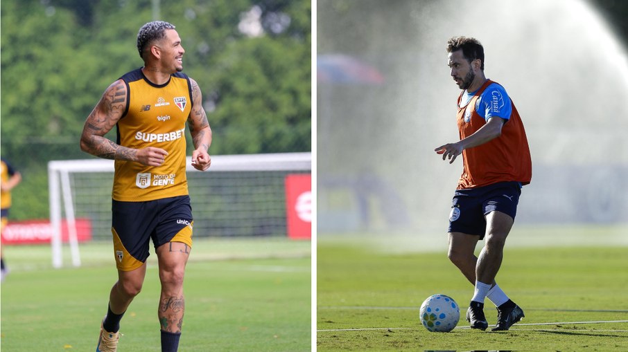 Luciano vive bom momento no São Paulo, enquanto Everton Ribeiro tenta recolocar o Bahia no caminho das vitórias