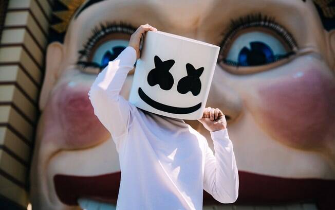 DJ Marshmello é um dos representates da ascensão da música eletronica dentro do festival Lollapalooza