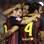 Messi, Neymar e Fàbregas comemoram gol do Barcelona contra o Valencia. Foto: Alberto Saiz/AP