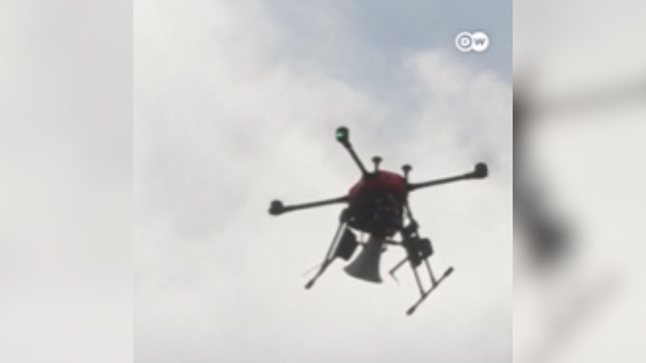 Drones com latidos são usados para afastar ursos de vilarejos Drones com latidos são usados para afastar ursos de vilarejos