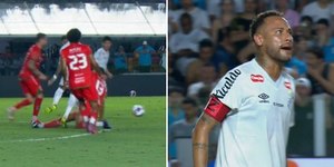 Web pede banimento de jogador que deu carrinho em Neymar
