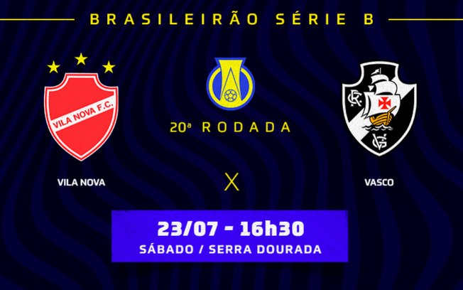 Vila Nova x Vasco: prováveis times, desfalques e onde assistir ao jogo da Série B