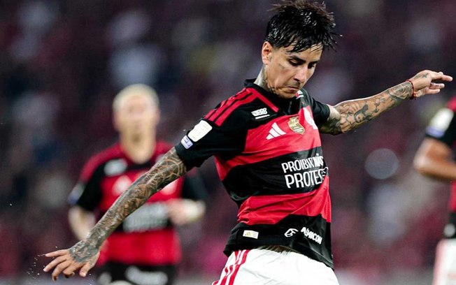 Pulgar já tem um vermelho e sete amarelos pelo Flamengo no Brasileirão 2026