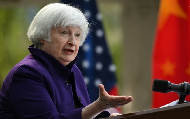 A secretária do Tesouro dos Estados Unidos, Janet Yellen