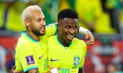 Mesmo fora há quase 2 anos, Neymar tem mais gols que Vinicius Jr