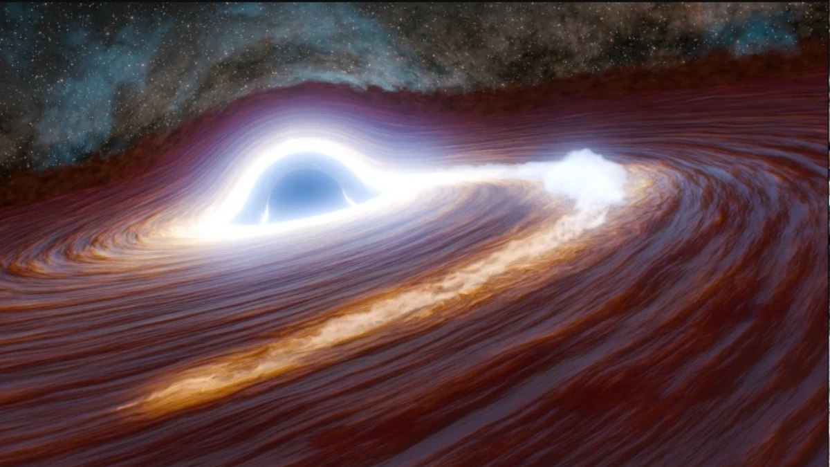 ブラックホールは星を飲み込み、1兆個の太陽のように輝く