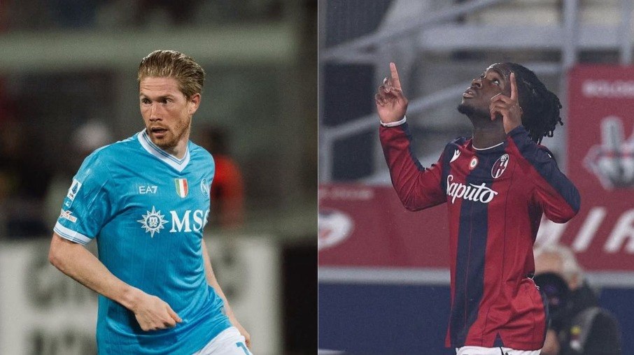 De Bruyne e Jon Rowe são destaques de Napoli x Bologna 