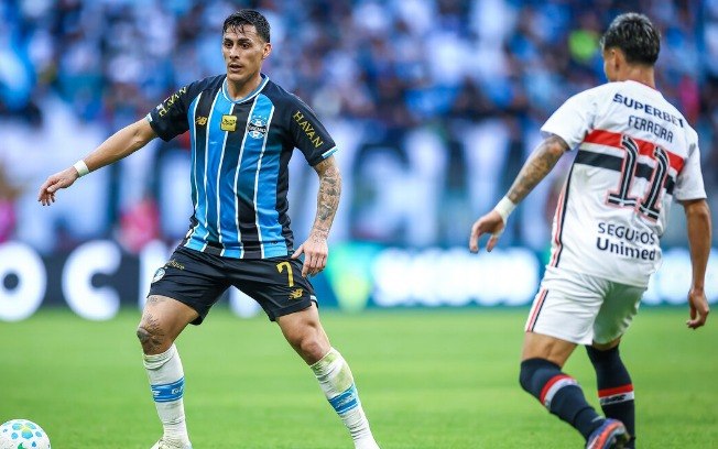 Pavón marcou o gol da vitória do Grêmio contra o São Paulo