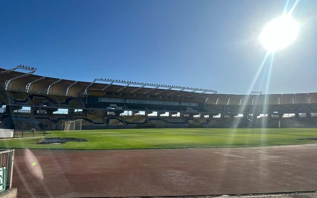 Grama natural do estádio Francisco Sánchez Rumoroso está em boas condições