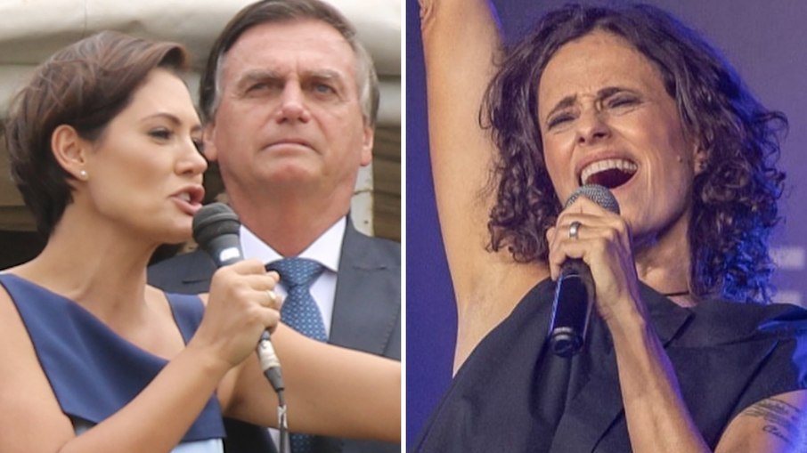 Michelle Bolsonaro, Jair Bolsonaro e Zélia Duncan