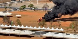 STF: polícia prende suspeito de incendiar banheiro químico