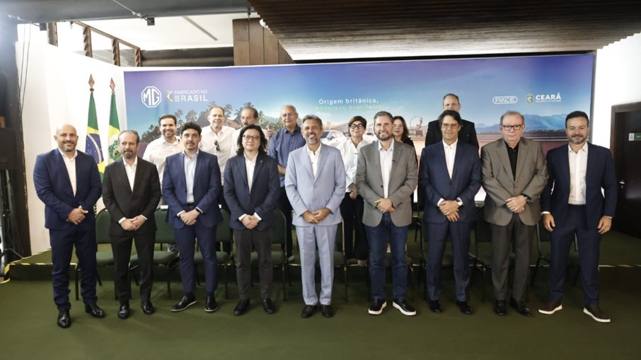 Evento de anúncio da produção nacional da MG Motors no Ceará