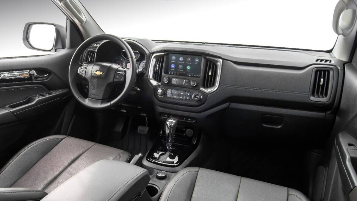 Interior da linha 2023 da versão topo de linha High Country da picape média S10 Interior da linha 2023 da versão topo de linha High Country da picape média S10