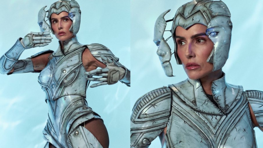 Look futurista de Deborah Secco Look futurista de Deborah Secco