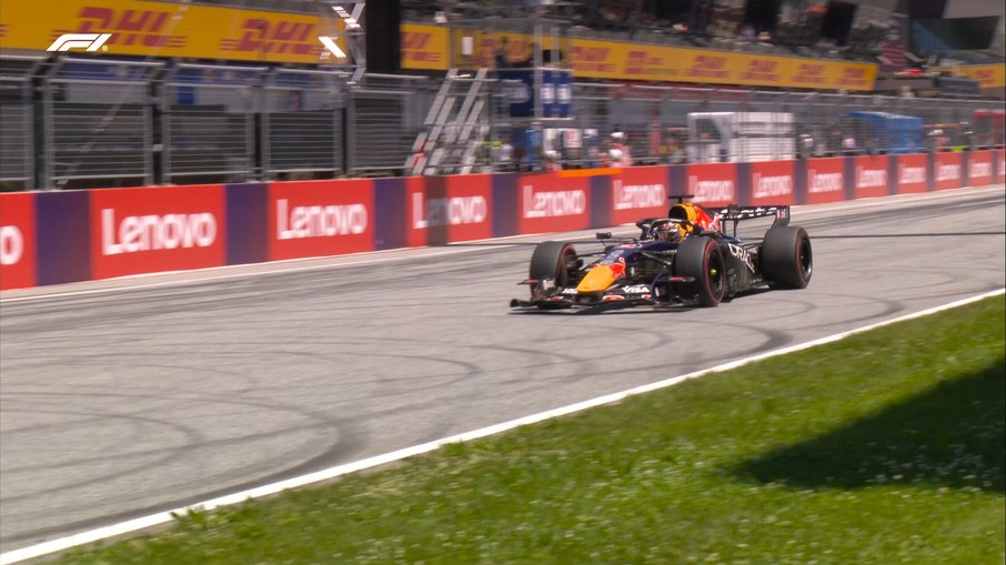 Max Verstappen durante a classificação do GP da Áustria de Fórmula 1