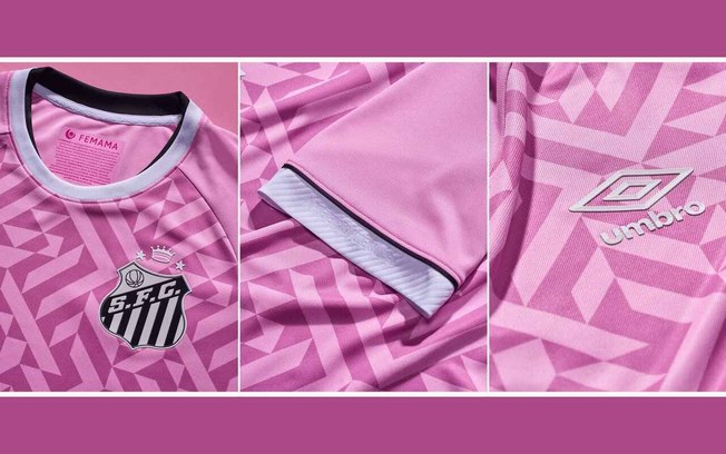 Novo uniforme do Santos em referência ao Outubro Rosa Novo uniforme do Santos em referência ao Outubro Rosa