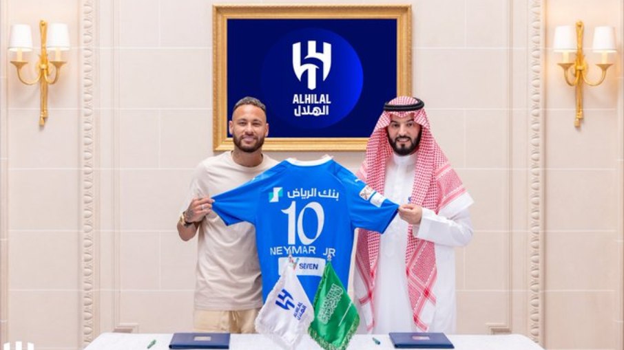 Neymar foi anunciado pelo Al-Hilal, da Arábia Saudita