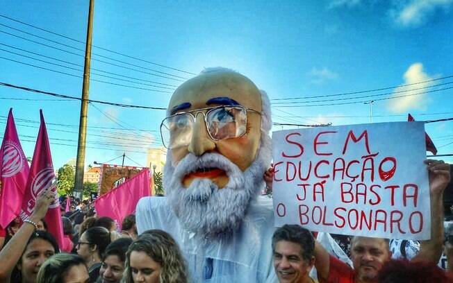 Ato em defesa da educação pública em 2019, no Recife.