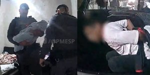 Bebê é resgatado após mulher fingir pedido de pizza para o 190