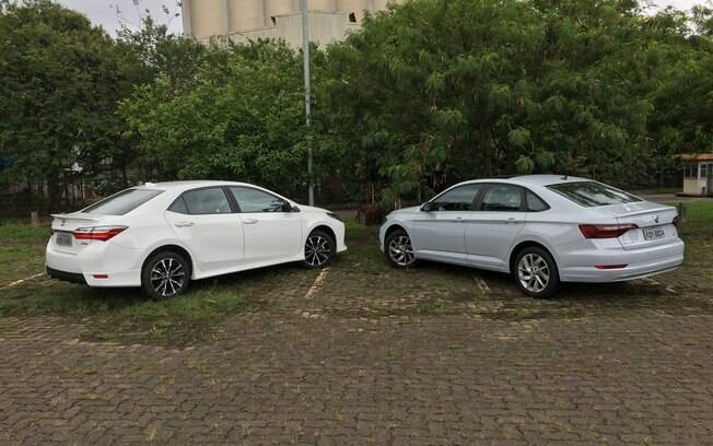 VW Jetta e Toyota Corolla. Foto: Guilherme Menezes/iG