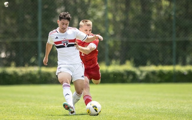 Time sub-20 do São Paulo empatou por 1 a 1 com a seleção sub-21 da Rússia 