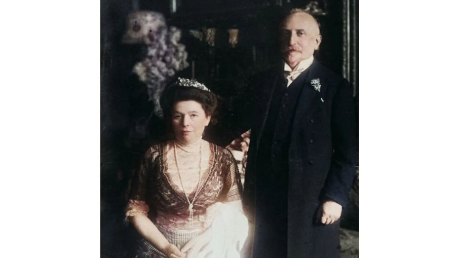Os bisavós de Antony, Olga e Heinrich Eisner, retratados no início dos anos 1900.